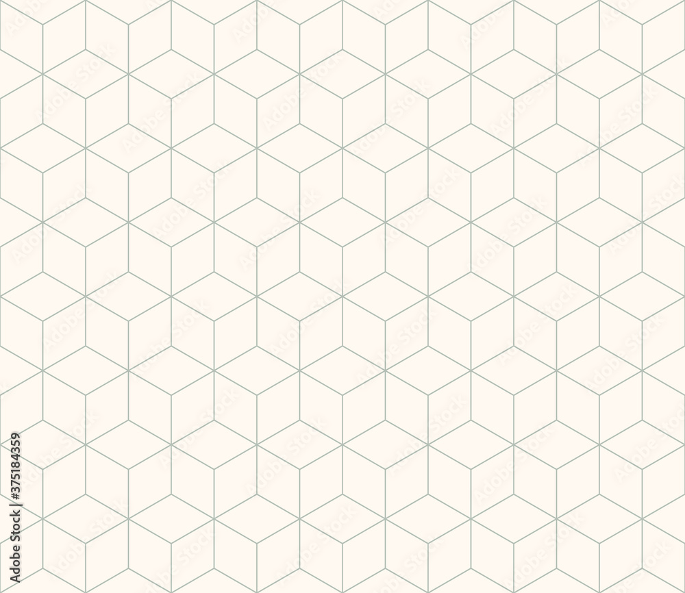 Abstract geometric seamless pattern. Simple abstract rhombs pattern. Gray green lines on light background. Geometric arabic wallpaper. Design for print and web Abstract geometric seamless pattern. Simple abstract rhombs pattern. Gray green lines on light background. Geometric arabic wallpaper. Design for print and web