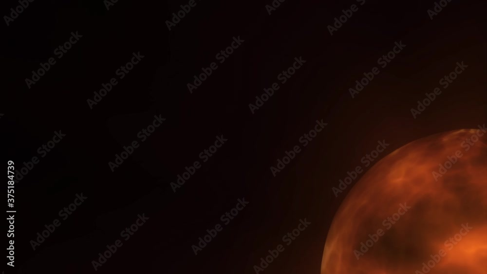 Solar Star Shining Background Fx Loop/ 4k animation of an abstract sun star shining on space background with rays fx and loop