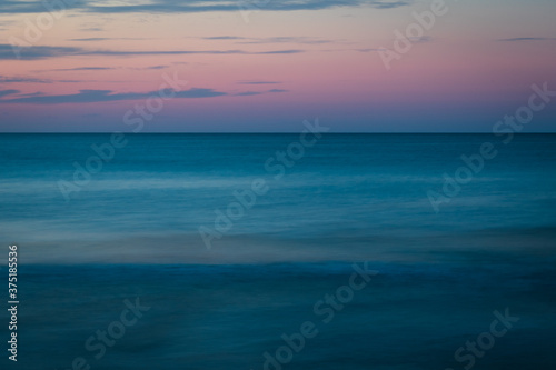sunrise over the sea, morning colors
