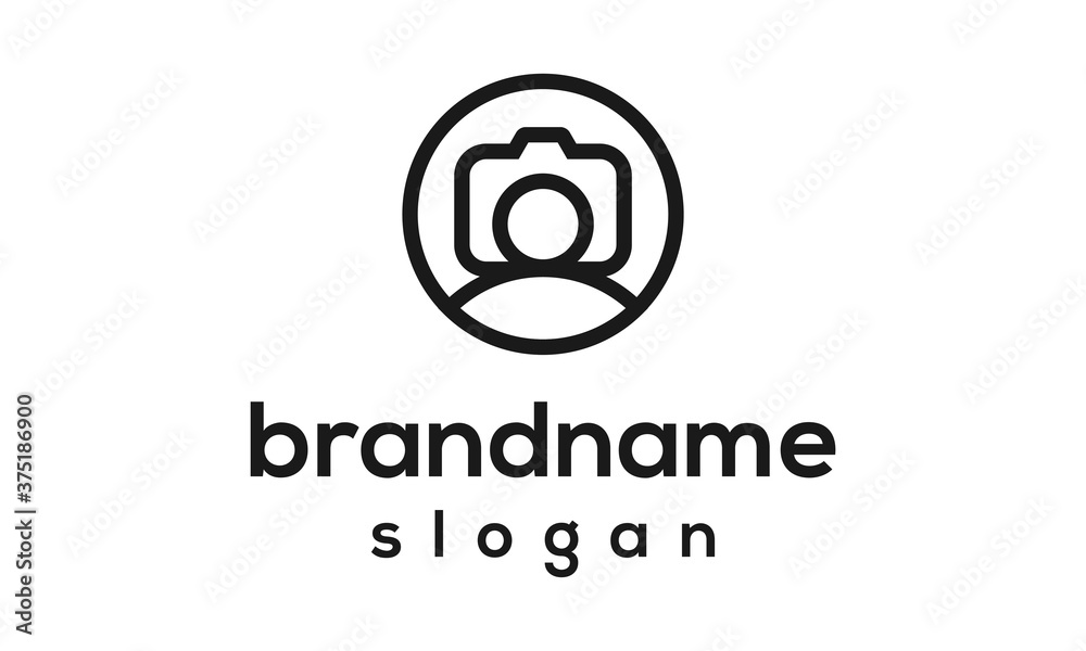 People camera logo design vector People camera logo design vector