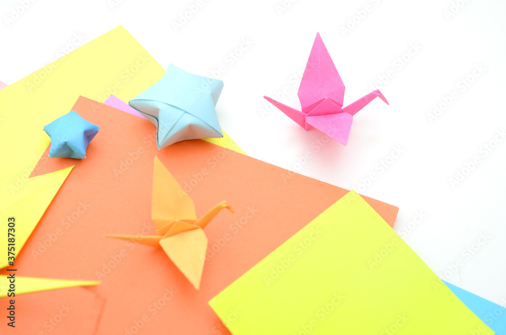 origami cranes and lucky stars with paper crafts origami cranes and lucky stars with paper crafts