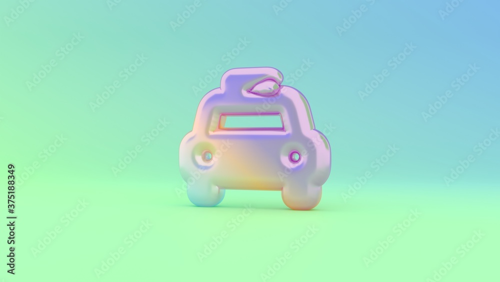 3d rendering colorful vibrant symbol of taxi on colored background 3d rendering colorful vibrant symbol of taxi on colored background