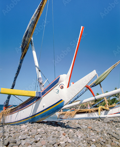 Perahu boats, Sanur Beach, Bali, Indonesia, Southeast Asia photo