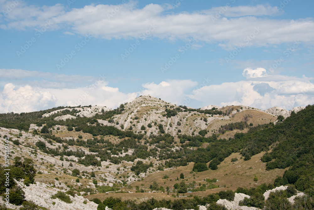 Obraz premium Scenic views of the southern Velebit mountain. Summer 2020.