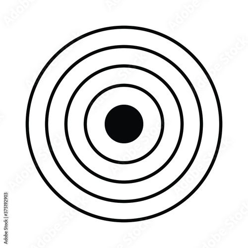 Target with Arrow Symbol Icon Vector Design Illustration
