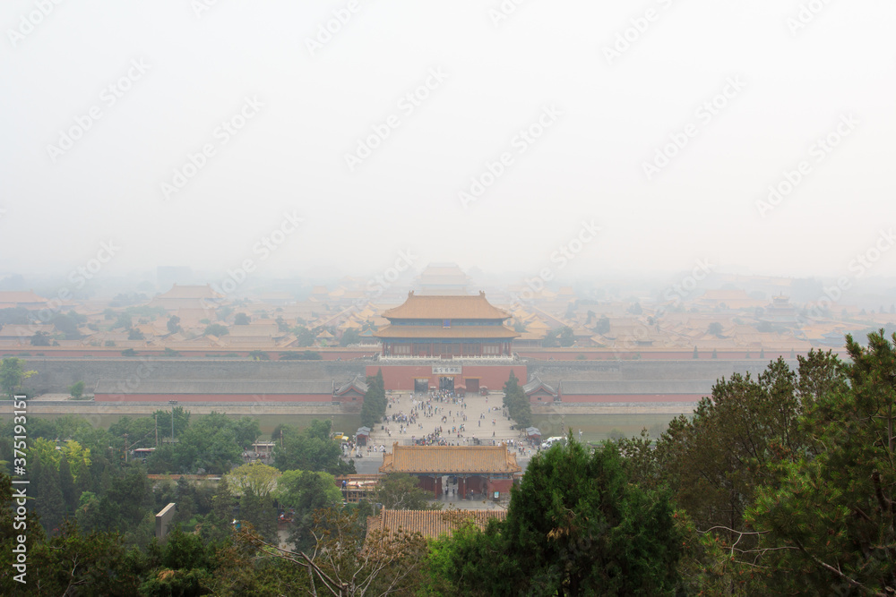Beijing in haze