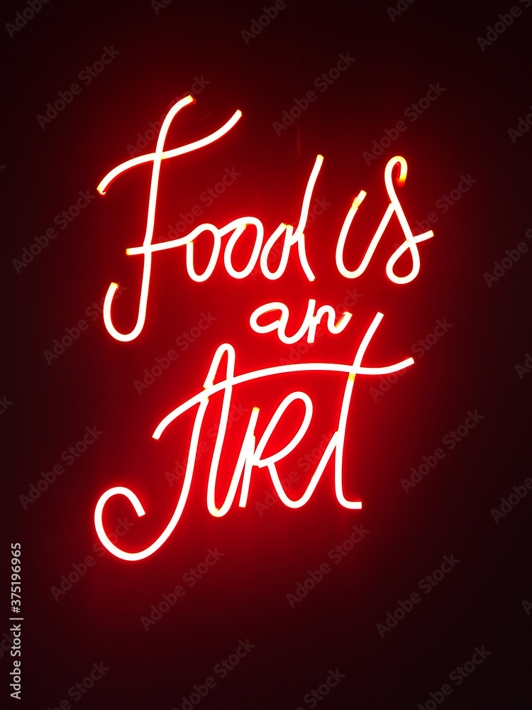 Food is an Art Sign Food is an Art Sign