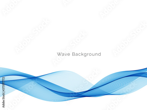 Modern Blue wave design background