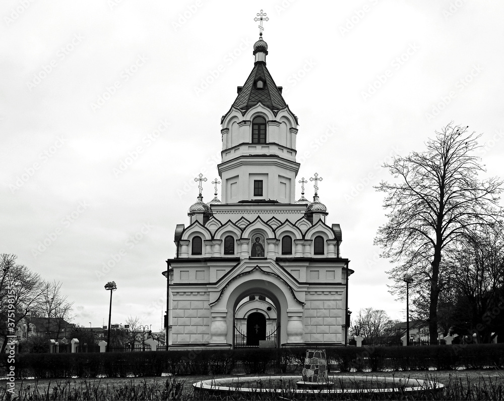 consecrated in 1853 the temple of the Orthodox church of Saint Alexander Nevsky in the town of Sokolka in Podlasie, Poland