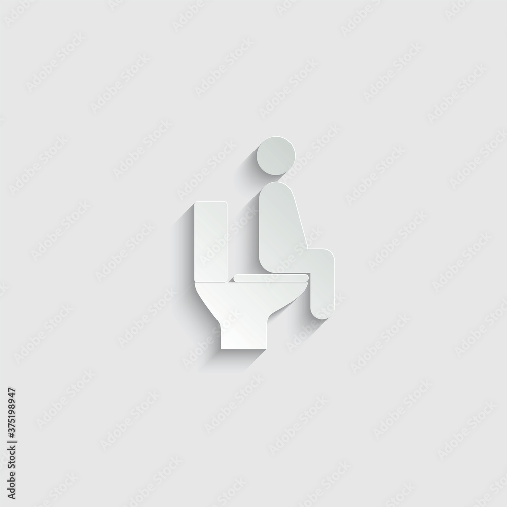 paper how to seat on the toilet Stock Vector | Adobe Stock