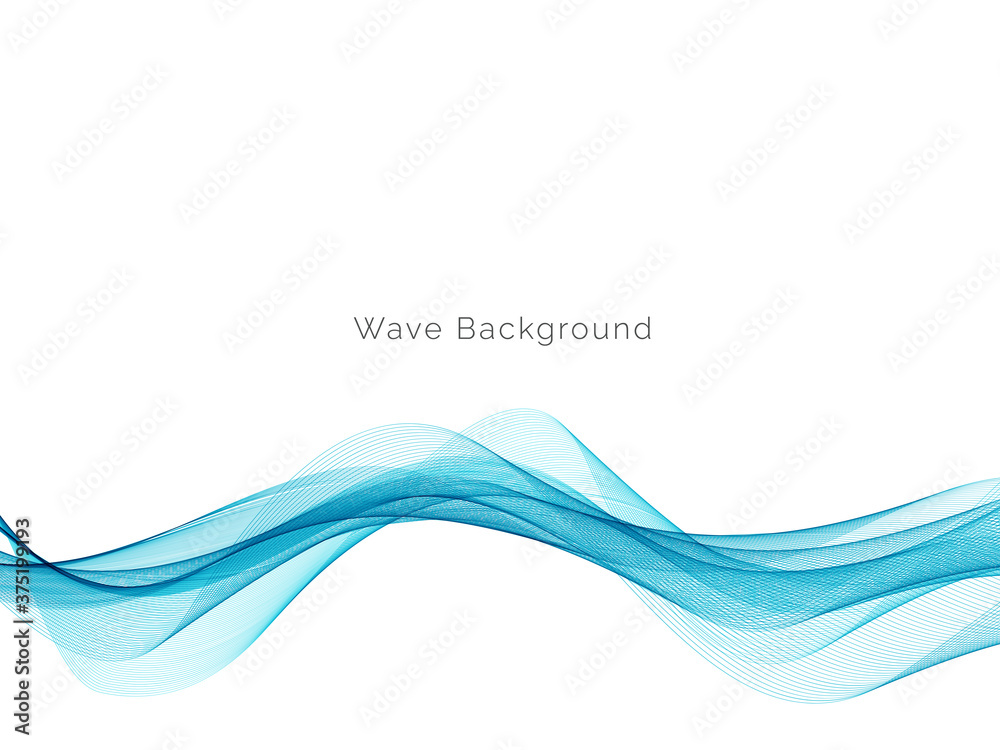 Modern Blue wave design background