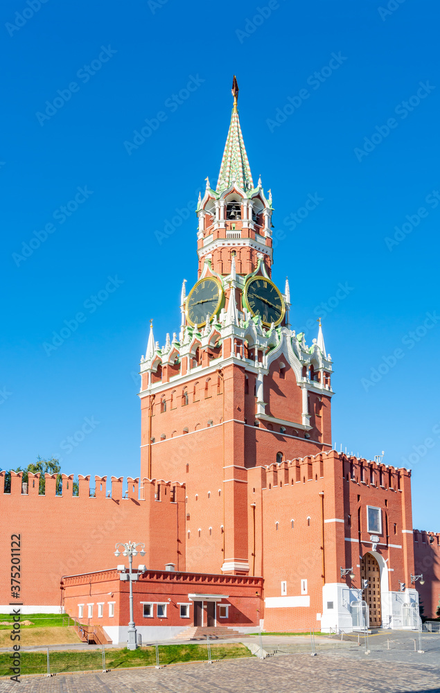 Spasskaya tower of Moscow Kremlin, Russia Spasskaya tower of Moscow Kremlin, Russia