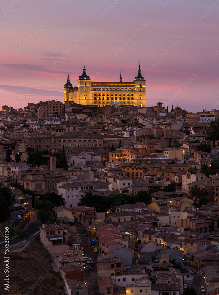 Nice sunset in Toledo, Spain.