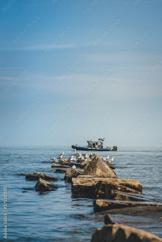 Boat on lake