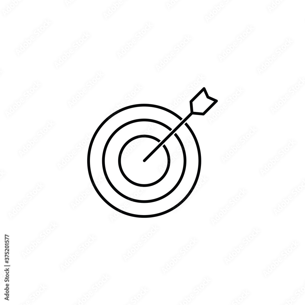 Target icon darts vector icon Target icon darts vector icon