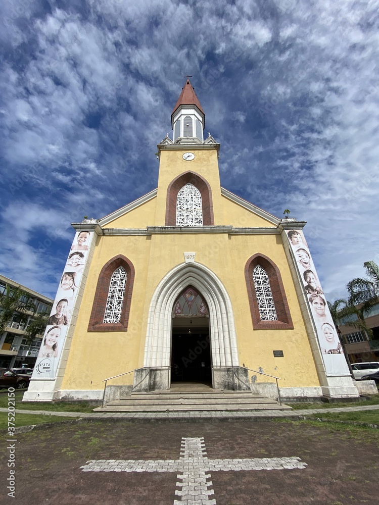 Fototapeta premium Cathédrale de Papeete à Tahiti, Polynésie française