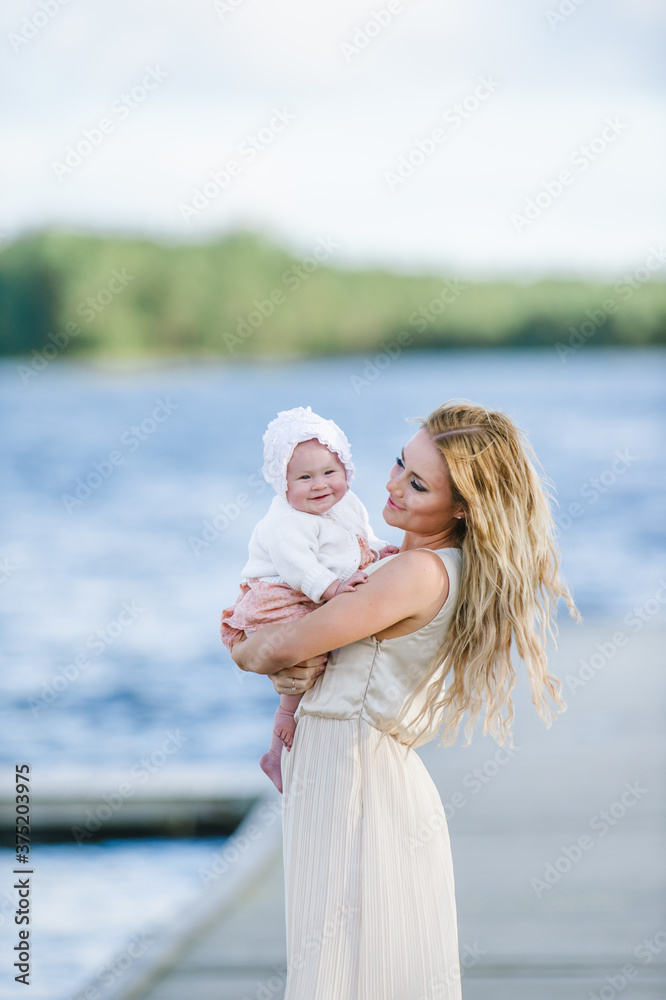mother and daughter at the beach mother and daughter at the beach