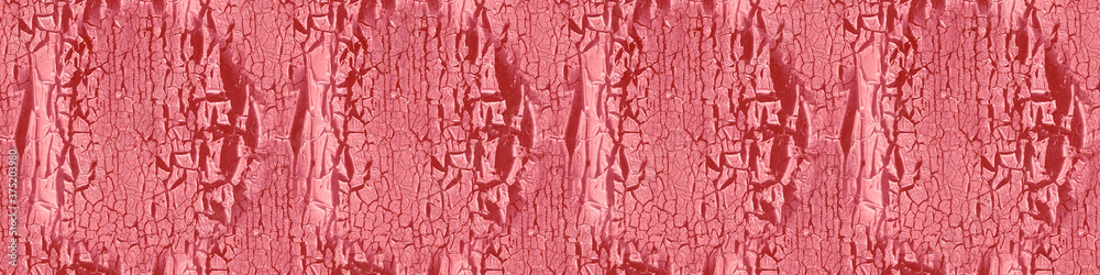 Naklejka premium Wood Old. Weathered Wall. Paint Pattern. Red 