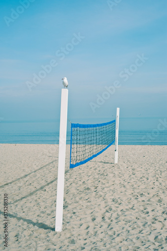 beach volleyball net photo