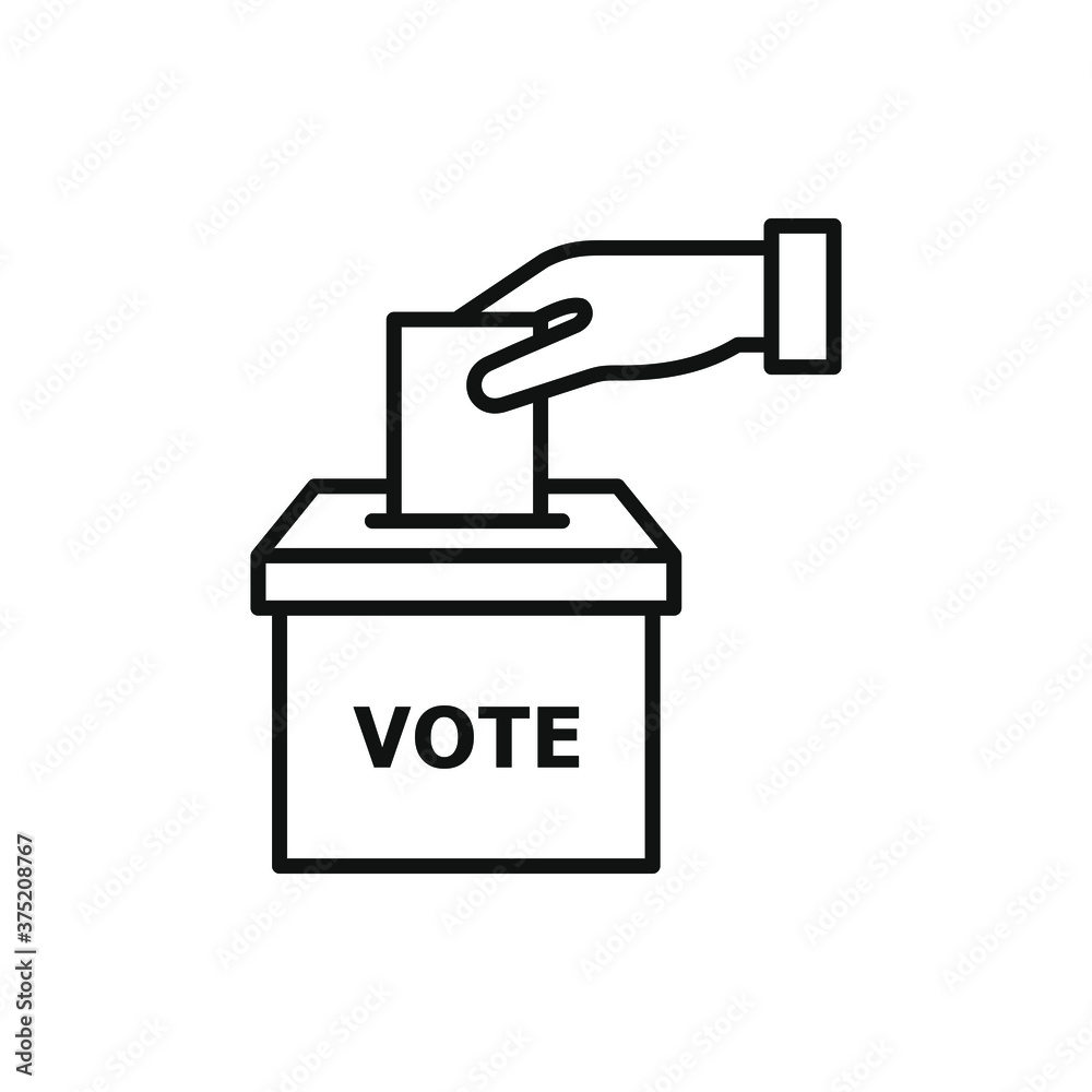 Vote icon design. Election symbol concept isolated. Vector illustration Vote icon design. Election symbol concept isolated. Vector illustration