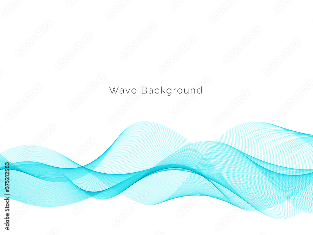 Fototapeta premium Modern Blue wave design background