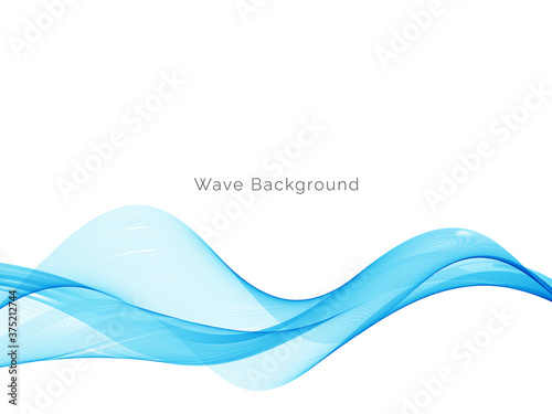 Blue wave concept background illustration