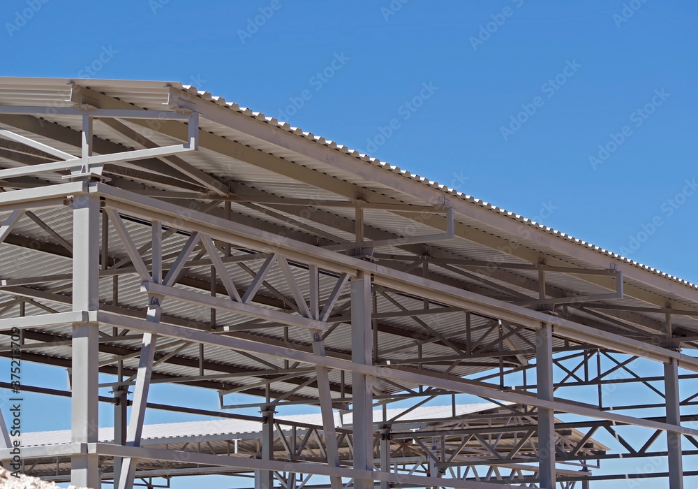 Structure of steel for building construction Structure of steel for building construction