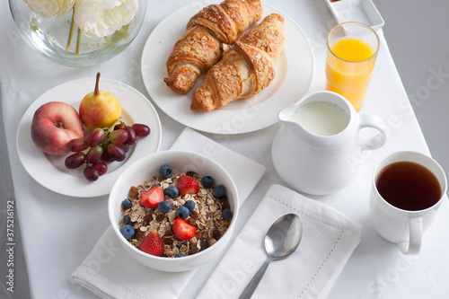 breakfast table
