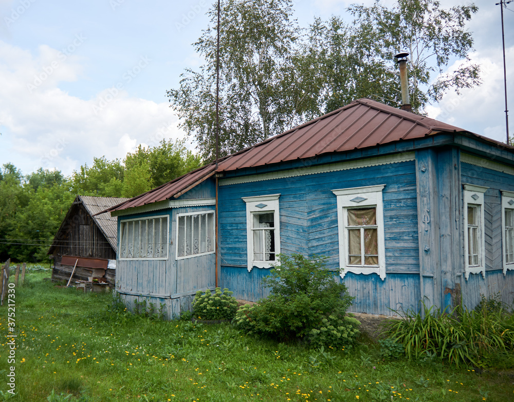 Old houses in the Russian village of the Ryazan region Old houses in the Russian village of the Ryazan region