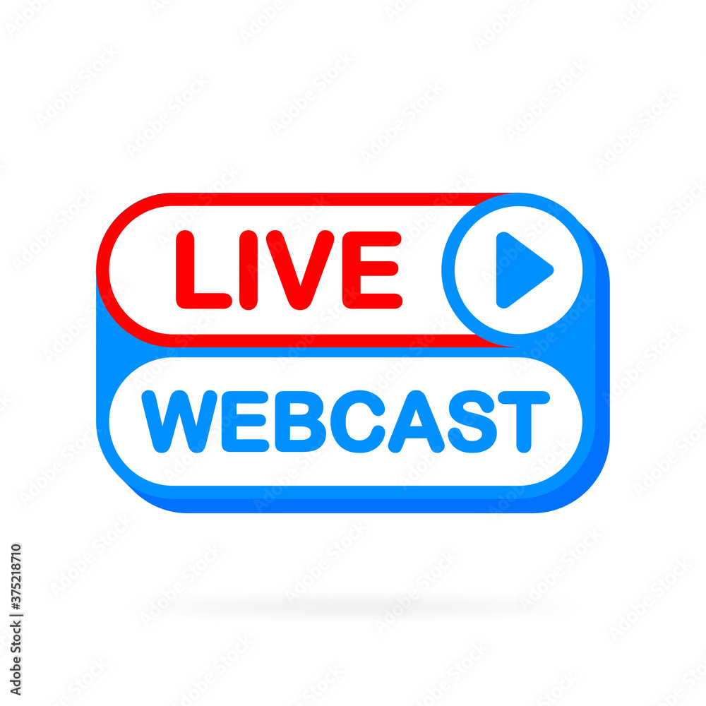Live banner in flat style on white background. Social media concept. Live, free, video tutorials, webinar, webcast, stream, streaming, football. Vector illustration. Live banner in flat style on white background. Social media concept. Live, free, video tutorials, webinar, webcast, stream, streaming, football. Vector illustration.