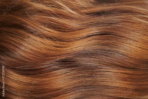 Texture of clean brown woman long hair