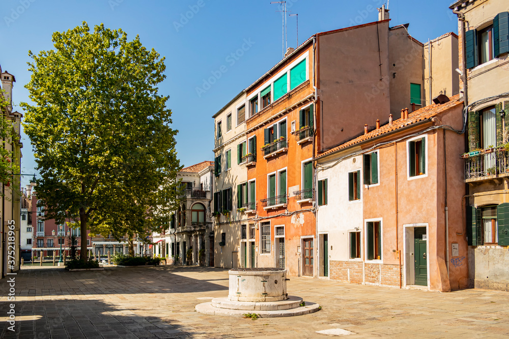 Naklejka premium View on Campo San Simeon Grando in Venice, Italy