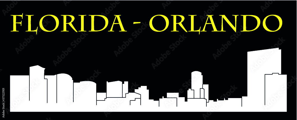 Orlando, Florida (city silhouette)