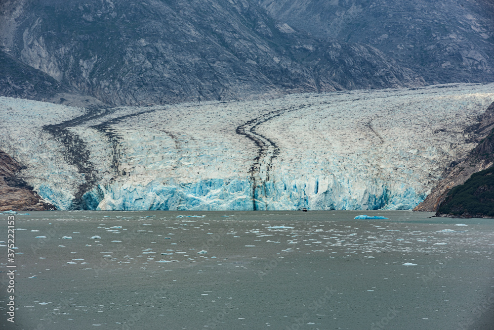 landscape photography of a glacier in alaska in spring