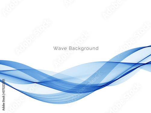 Blue wave concept background illustration