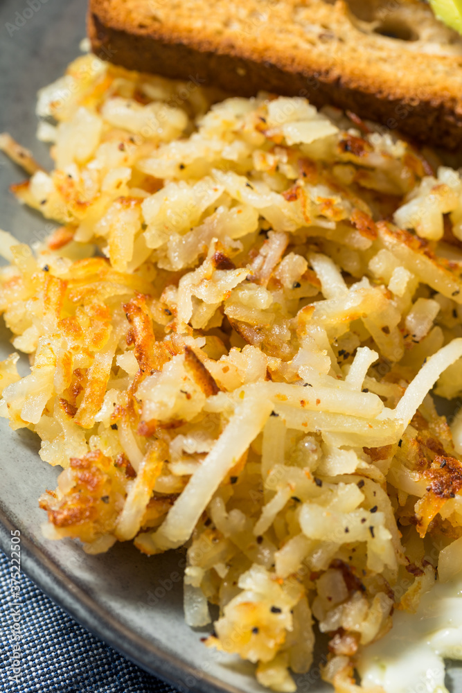 Homemade Fried Shredded Hashbrowns and Eggs Homemade Fried Shredded Hashbrowns and Eggs