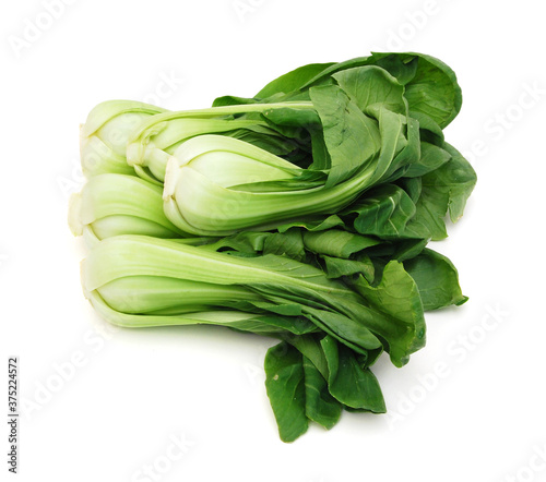 Cos Lettuce isolated on White Background