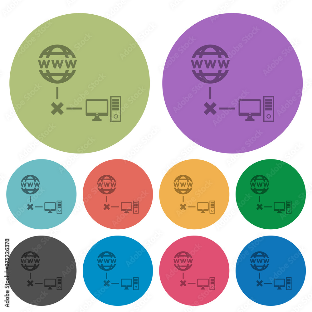 Offline computer color darker flat icons Offline computer color darker flat icons