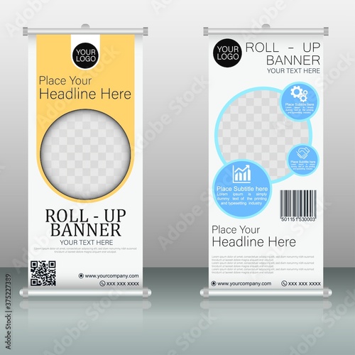 modern roll up banner design template