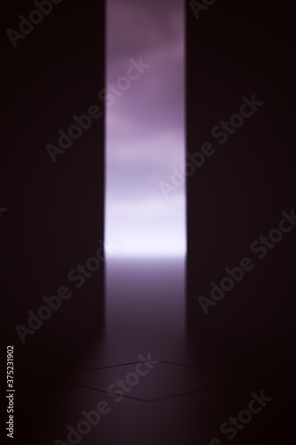 Futuristic dark room Background 