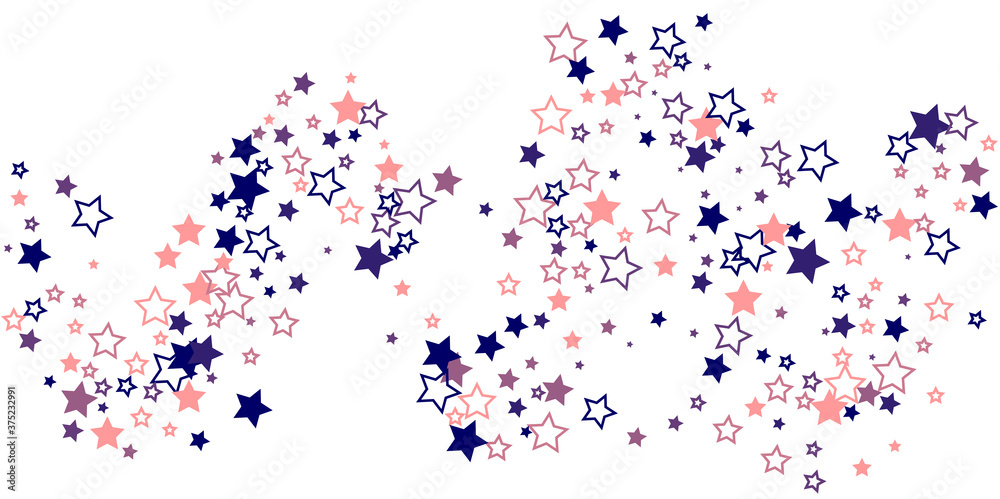Shooting stars confetti. Multi-colored stars. Holiday background. Abstract texture on a white background. Design element. Vector illustration, EPS 10. Shooting stars confetti. Multi-colored stars. Holiday background. Abstract texture on a white background. Design element. Vector illustration, EPS 10.