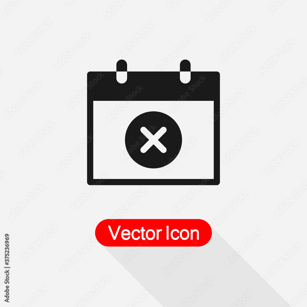 Calendar Event Remove Day Icon Vector Illustration Eps10 Calendar Event Remove Day Icon Vector Illustration Eps10