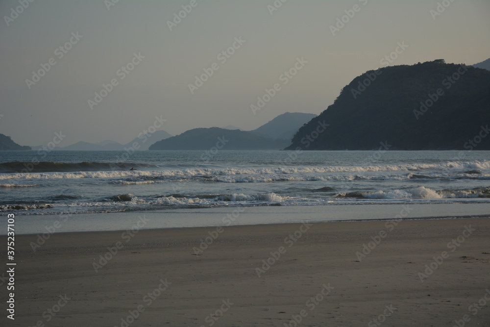 Ubatumirim beach in Ubatuba, during sunset
Ubatumirim beach in Ubatuba, during sunset