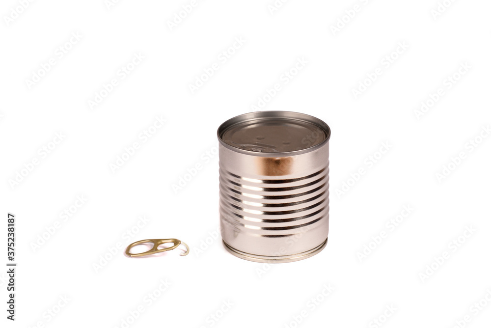 The tab broken off the metal can. The tab broken off the metal can.