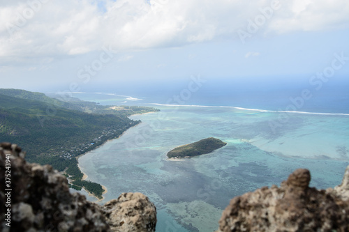 view of the sea and mountains