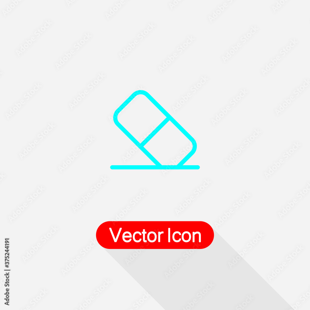 Eraser Icon Vector Illustration Eps10