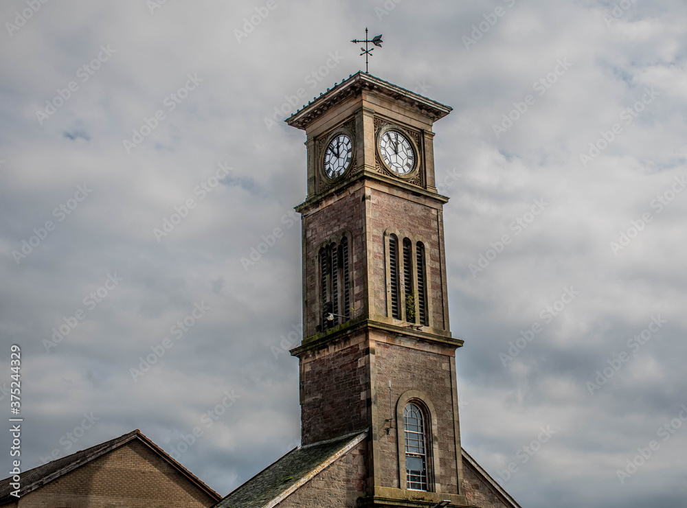clock tower of the church