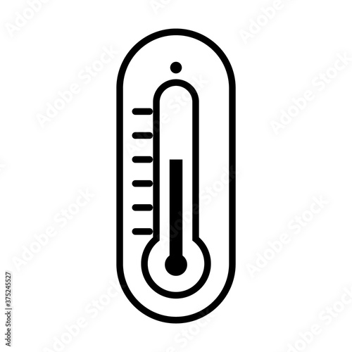 thermometer icon image, line style