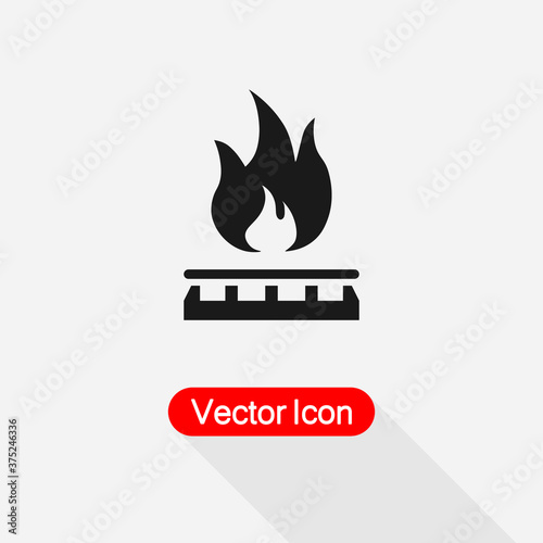 Gas Stove Icon Vector Illustration Eps10