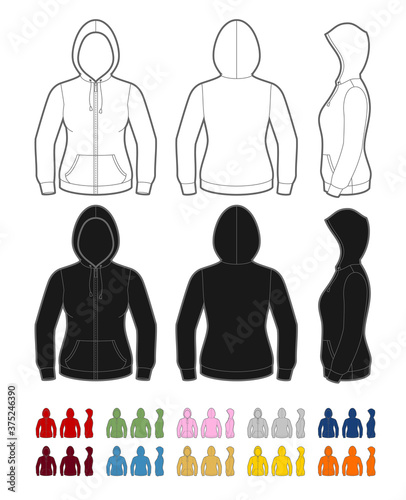 Women's full-zip hoodie